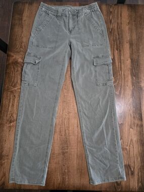 American Eagle Outfitters Womens Olive Cargo Trousers